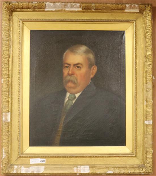 Charles Begber oil, portrait of a gentleman 60 x 50cm.